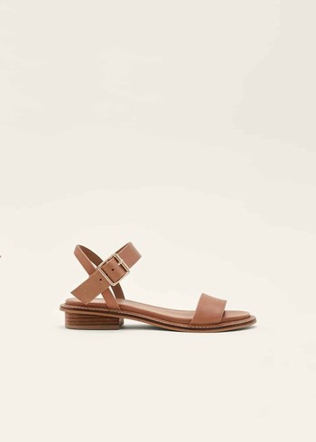 Phase Eight Flat Buckle Flats Brown USA | 4620987-VI